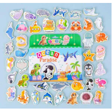 Магніти M 50543 (68) 42 елементи, “Морські жителі”, товщина: 0.5 см, м’які магніти, в коробці