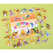 Магніти M 50545 (68) 42 елементи, “Динозаври”, товщина: 0.5 см, м’які магніти, в коробці