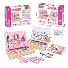 Магнітна гра XHM - 9902 A (36/2) “Одягни ляльку”, дошка пиши-витирай, маркер, 8 карток із завданнями, в коробці