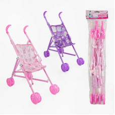 Візок для ляльок 3288-7 B/D (96/2) 2 кольори, висота 48 см, складна конструкція, в пакеті