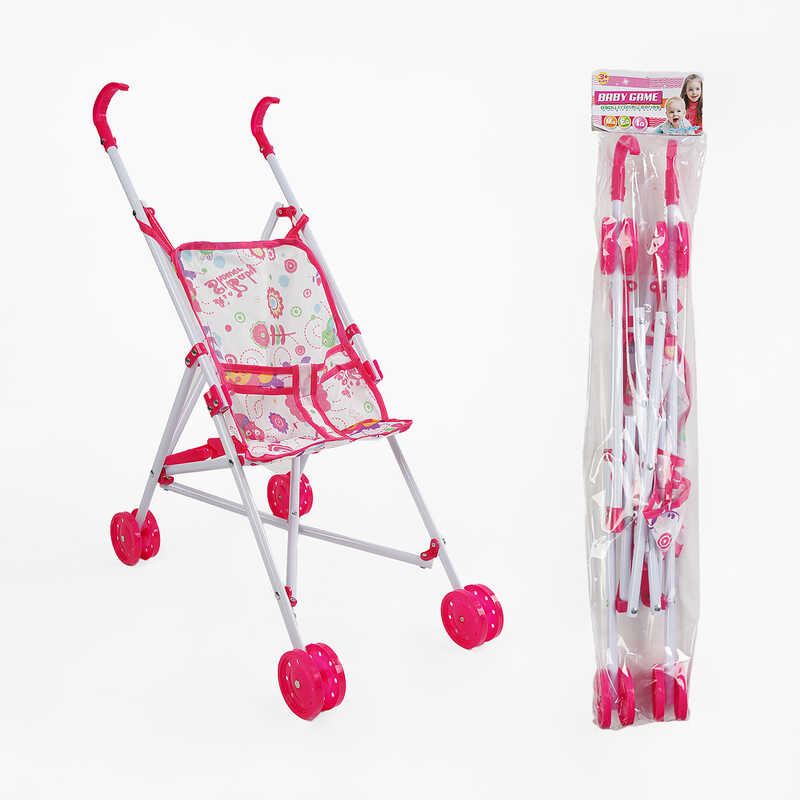 Візок для ляльок 968-6 (72/2) висота 51 см, складна конструкція, в пакеті Візок для ляльок 968-6 (72/2) висота 51 см, складна конструкція, в пакеті