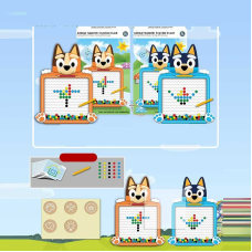 Магнітна мозаїка W 6519 (60) 2 види, магнітна дошка, стилус, картки з завданнями, герой, в коробці