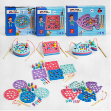 Магнітна риболовля C 60887 (48) 3 види, вивчення цифр, розкладна платформа, в коробці, ВИДАЄТЬСЯ ТІЛЬКИ МІКС ВИДІВ