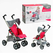 Візок для ляльок SO 617-5 B (12) металева основа, додатковий кошик, складний каптур, в коробці