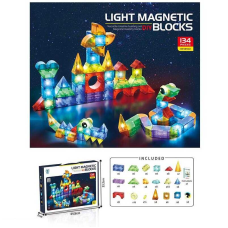 Магнітний конструктор 2206 (10) 134 деталі, підсвічування, в коробці