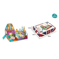 Магнітний конструктор AH 059 (10) “Зоопарк”, тваринки, 65 деталей, в коробці