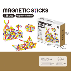 Магнітний конструктор XC-C 26 (12) 136 деталей, в коробці