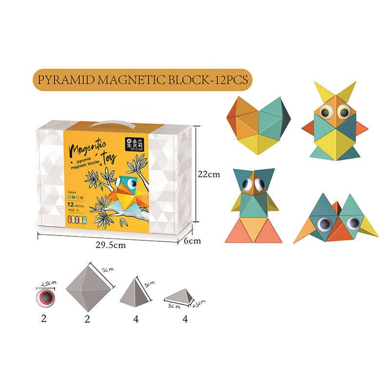 Магнітний конструктор XC-D 1 (36/4) 12 деталей, в коробці Магнітний конструктор XC-D 1 (36/4) 12 деталей, в коробці