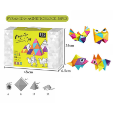 Магнітний конструктор XC-D 3 (24) 38 деталей, в коробці