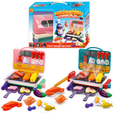 Майстер Гриль 22542 (18/2) “WToys“, 2 види, продукти змінюють колір, звук, підсвічування, кухонне приладдя, холодна пара, в коробці