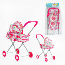 Візок для ляльок ТК 13-203 (24/2) “TK Group“, складна конструкція, пупс до 35 см, в пакеті