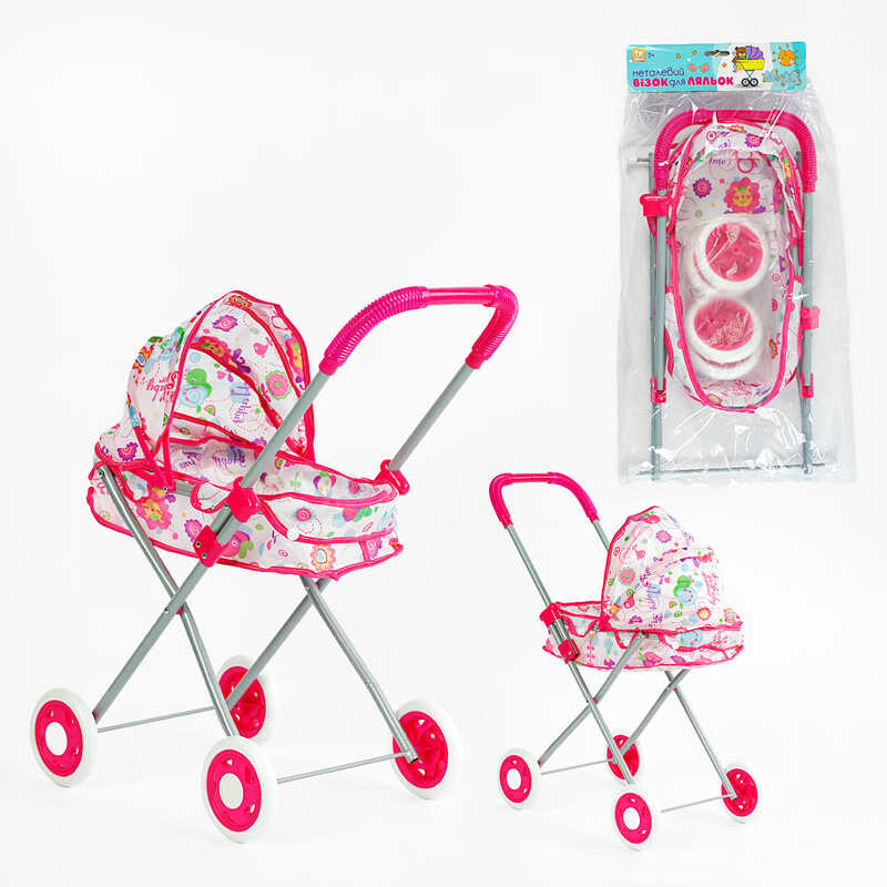 Візок для ляльок ТК 13-203 (24/2) “TK Group“, складна конструкція, пупс до 35 см, в пакеті