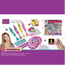 Манікюрний набір MBK 397 (36/2) накладні нігті, лаки, пилочки, розділювачі для пальців, слайдери, наліпки, шкатулка, в коробці