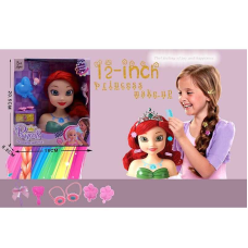 Манекен для зачісок 2615 Штрих = 35448 (96/2) імітація скляних очей, аксесуари, гребінець, в коробці