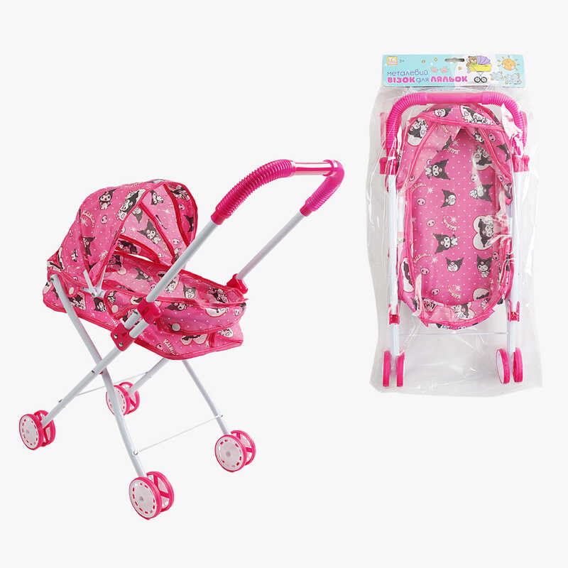 Візок для ляльок ТК 62-032 (24/2) “TK Group“, складна конструкція, пупс до 35 см, металевий каркас, в пакеті