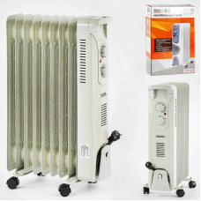 Масляний обігрівач з дуйкою Nikura 34858 (1) 9 секцій, потужність 2000 Вт, в коробці