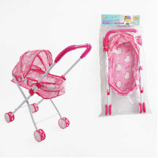 Візок для ляльок ТК 65-097 (24/2) “TK Group“, складна конструкція, пупс до 35 см, металевий каркас, в пакеті 