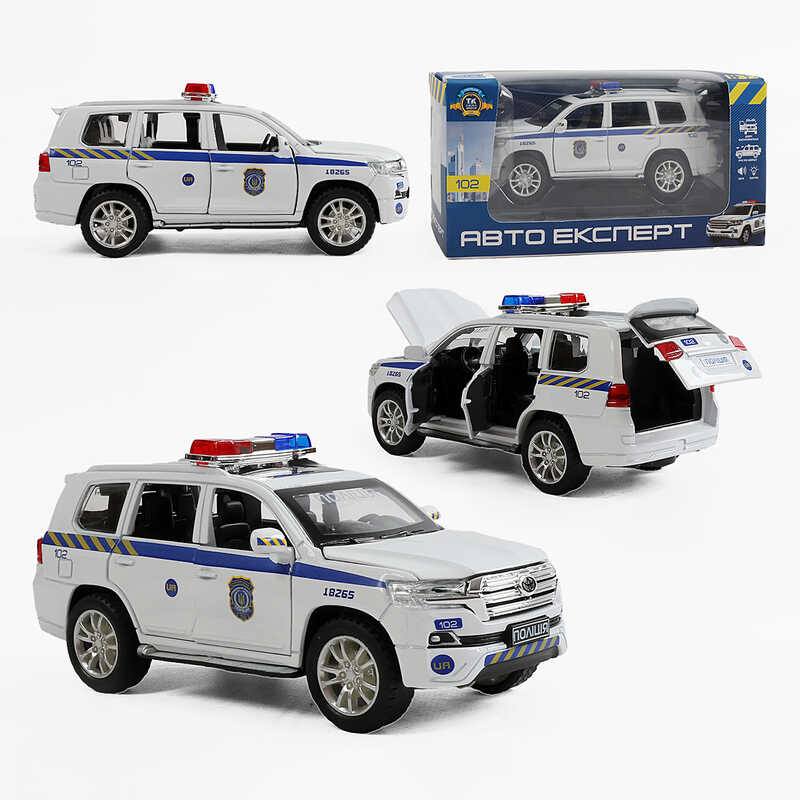 Машина 41153 (72/2) “Авто Експерт“, масштаб 1:32, світло, звук, інерція, відчиняються двері, багажник, капот, в коробці