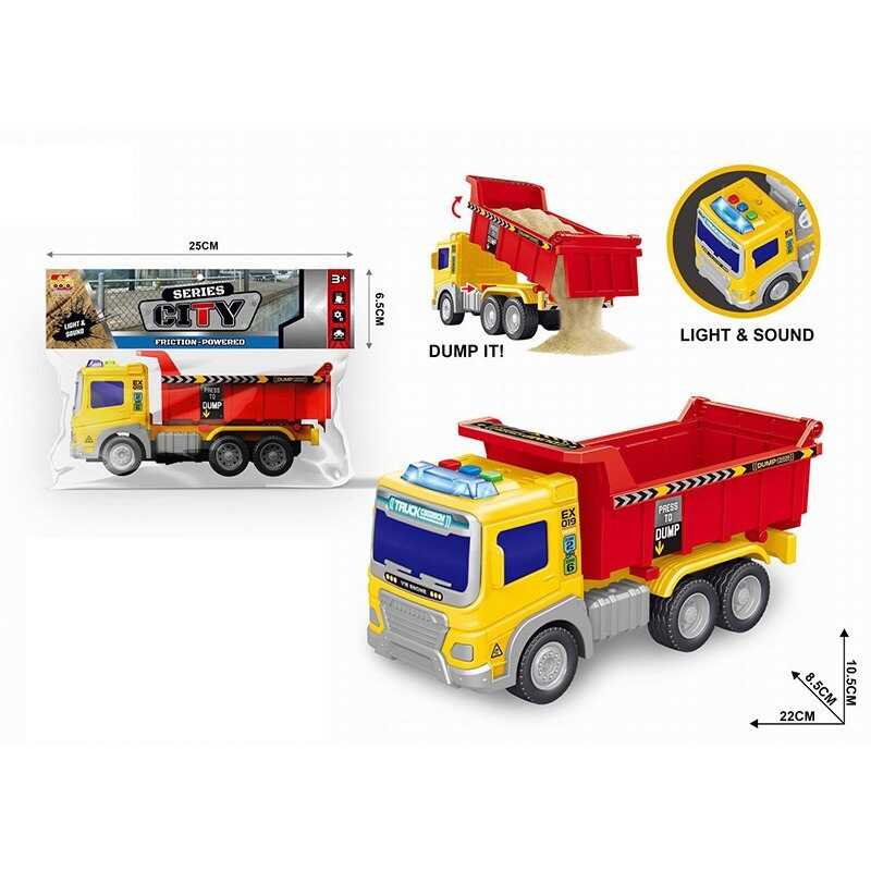 Машина 66-10 A (72) “Вантажівка”, звуки, підсвічування, інерція, гумові колеса, рухливі елементи, в пакеті