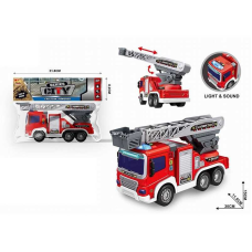 Машина 66-3 D (36) “Пожежна машина”, звуки, підсвічування, інерція, гумові колеса, рухливі елементи, в пакеті