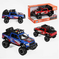 Машина 8062-1 (24/2) 2 кольори, звук, підсвічування, інерція, гумові колеса, в коробці