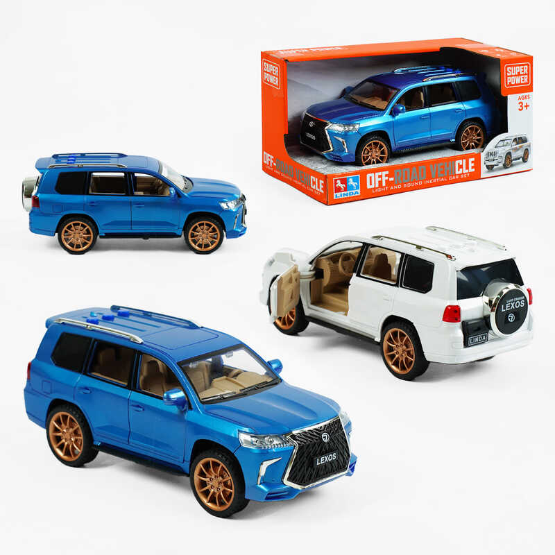 Машина 8094-1 (36/2) 2 кольори, інерція, звуки, підсвічування, в коробці