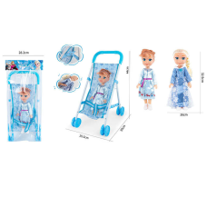 Візок з лялькою YL 1032 A (48) 2 види, металева основа, висота ляльки 35 см, у пакеті