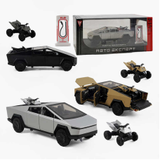 Машина EL 86545 (24) “Авто Експерт“, 3 кольори, електромобіль, зарядна станція, квадроцикл, металопластик, масштаб 1:24, звук, світло, інерція, відкриваються двері, в коробці, ВИДАЄТЬСЯ ТІЛЬКИ МІКС ВИДІВ