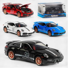 Машина LF-01232 (48/2) “Авто Експерт“, 4 кольори, металопластик, 1:32, світло, звук, інерція, відчиняються двері, капот, в коробці, МІКС