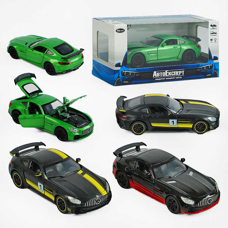 Машина LF-53972 (48/2) “Авто Експерт“, 3 кольори, металопластик, 1:32, світло, звук, інерція, відчиняються двері, капот, в коробці, МІКС ВИДІВ