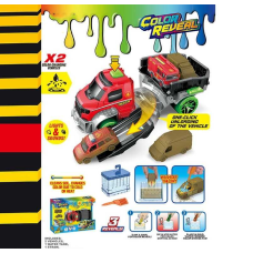 Машина SK 337 XB (30) 2 металопластикові машинки, змінює колір, піпетка, механічний запускач, рухливі елементи, звук, підсвічування, в коробці