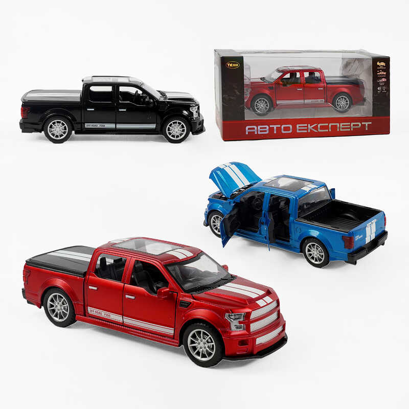 Машина TX 33018 (48) “Авто Експерт“, 3 види, металопластик, масштаб 1:22, світло, звук, інерція, відчиняються двері, багажник та капот, в коробці, ВИДАЄТЬСЯ МІКС ВИДІВ