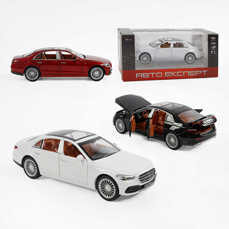 Машина TX 55070 (48/2) “Авто Експерт“, 3 види, металопластик, масштаб 1:22, світло, звук, інерція, відчиняються двері, багажник, в коробці,МІКС