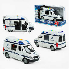 Машина WY 590 F (36) “Поліція“, підсвічування, звуки, інерція, в коробці