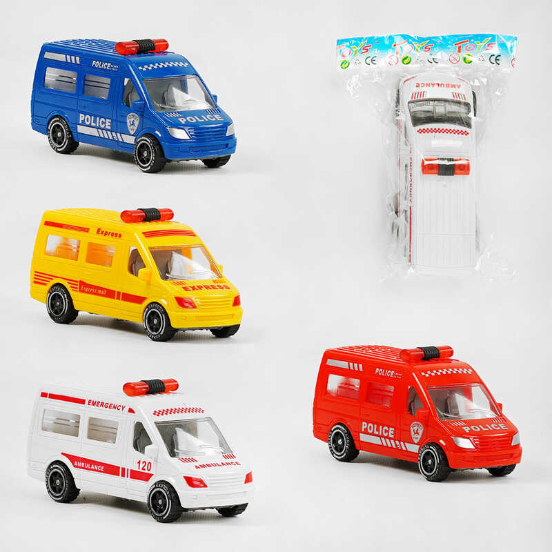 Машина А 01-04 (288/2) “Спецтехніка“, 4 види, інерція, в пакеті, ВИДАЄТЬСЯ ТІЛЬКИ МІКС ВИДІВ