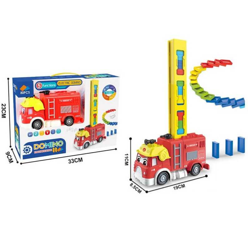 Машина з доміно 367-1 A (24/2) розставляє фішки (80 шт.), підсвічування, пісні, історії, скоромовки англійською, регулювання напрямку, в коробці