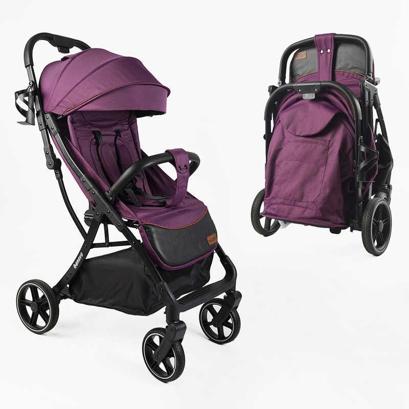 Візок прогулянковий дитячий “JOY“ Geneva GN-42285 (1) рама алюмінієва, футкавер, підсклянник, телескопічна ручка