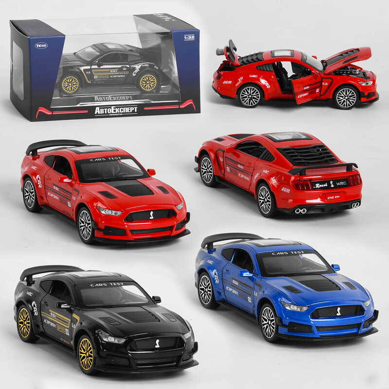 Машина металопластик GT - 1712 (72/2) “Авто Експерт Преміум“ 3 кольори, 1:32, світло, звук, інерція, відчиняються двері, багажник, капот, в коробці