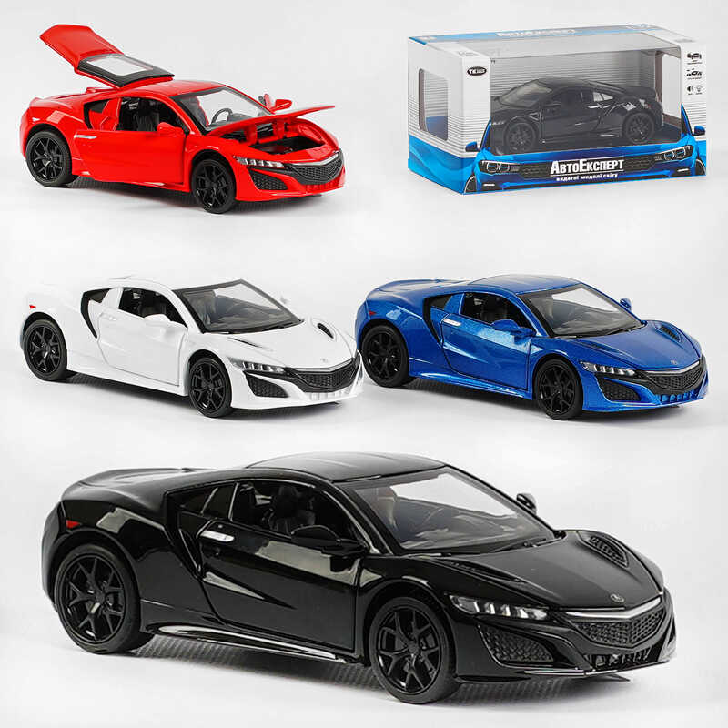 Машина металопластик LF-11895 (72) “Авто Експерт“, 3 кольори, 1:32, світло, звук, інерція, відчиняються двері, багажник, капот, в коробці