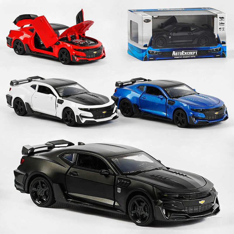 Машина металопластик LF - 77123 (72/2) “Авто Експерт“, 4 кольори, 1:32, світло, звук, інерція, відчиняються двері, багажник, капот, в коробці