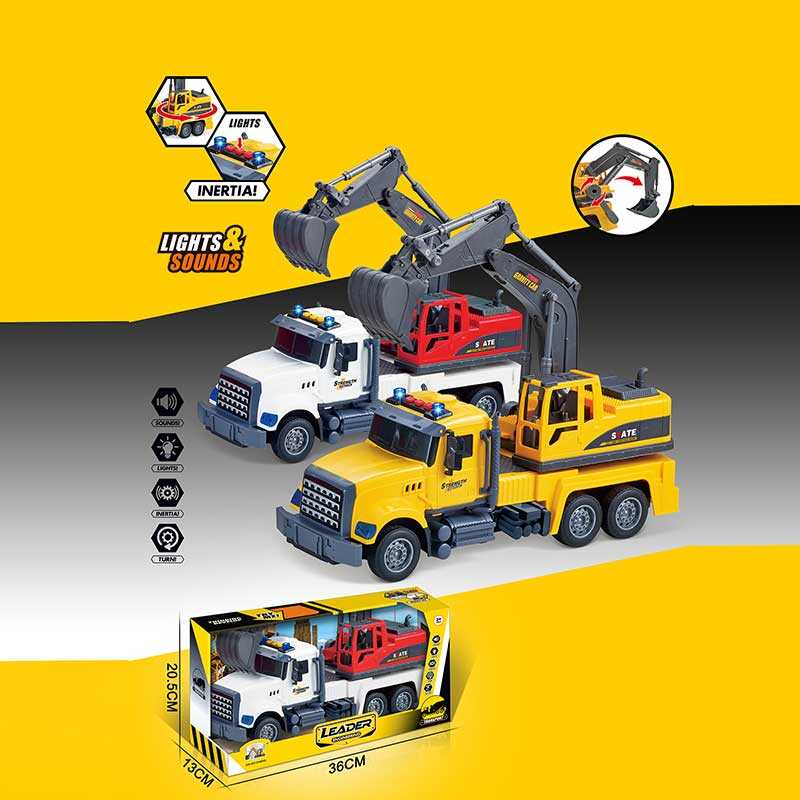 Машина музична 687-52 B (24/2) 2 види, “Екскаватор“, підсвічування, звукові ефекти, механічне підіймання стріли та гака, інерція, рухомі деталі, в коробці Машина музична 687-52 B (24/2) 2 види, “Екскаватор“, підсвічування, звукові ефекти, механічне підіймання стріли та гака, інерція, рухомі деталі, в коробці