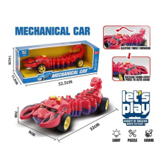 Машина музична PD 88-12 (36/2) “Скорпіон”, звук, підсвічування, гумові колеса, в коробці