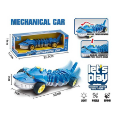 Машина музична PD 88-13 (36/2) “Акула”, звук, підсвічування, гумові колеса, в коробці