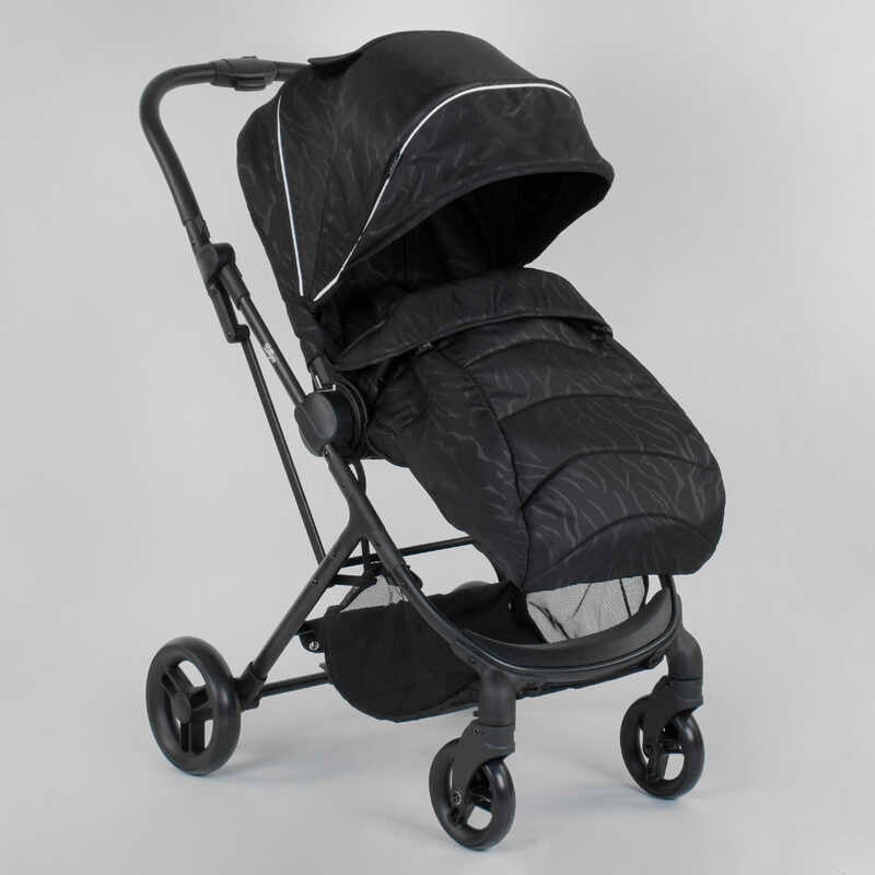 Візок прогулянковий дитячий “JOY“ Liliya 61755 (1) колір ЧОРНИЙ, футкавер