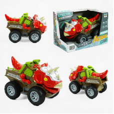 Машина музична SY 200-24 (48/2) “Динозавр“, звуки, самостійно їздить, підсвічування, рухає хвостом і щелепою, в коробці