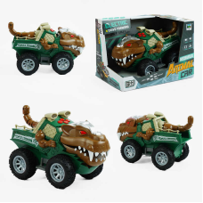 Машина музична SY 200-25 (48/2) “Динозавр“, звуки, самостійно їздить, підсвічування, рухає хвостом і щелепою, в коробці