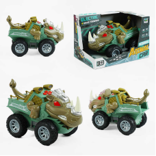 Машина музична SY 200-26 (48/2) “Динозавр“, звуки, самостійно їздить, підсвічування, рухає хвостом і щелепою, в коробці