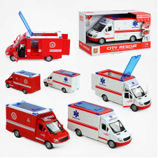 Машина музична WY 597 A/B (24) 2 види, світло, звук, відчиняються двері, в коробці