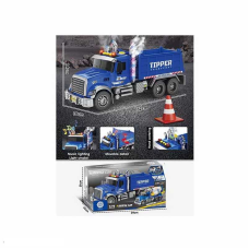 Машина музична ZH 811-2 (18) “Самоскид”, 1:10, інерція, звуки, підсвічування, парогенератор, гумові шини, в коробці