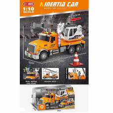 Машина музична ZH 811-4 (18) “Спецтехніка”, на батарейках, парогенератор, звук, підсвітка, масштаб 1:10, інерція, рухомі елементи, в коробці 